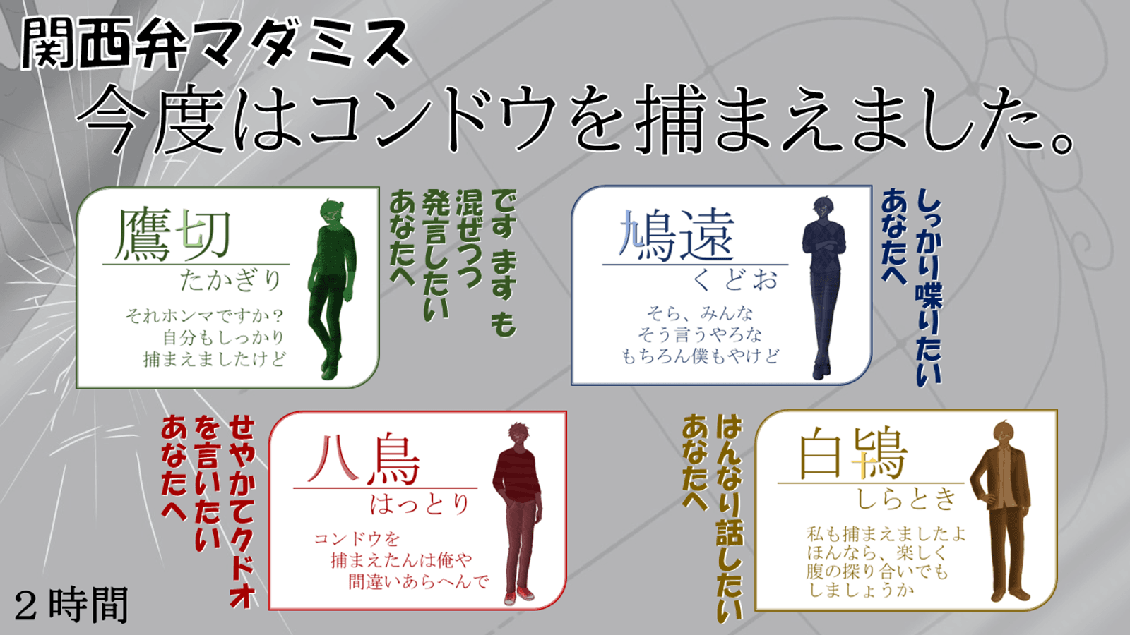 今度はコンドウを捕まえました。