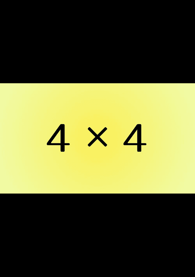 ４×４