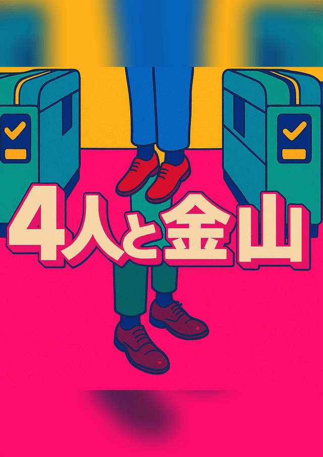4人と金山