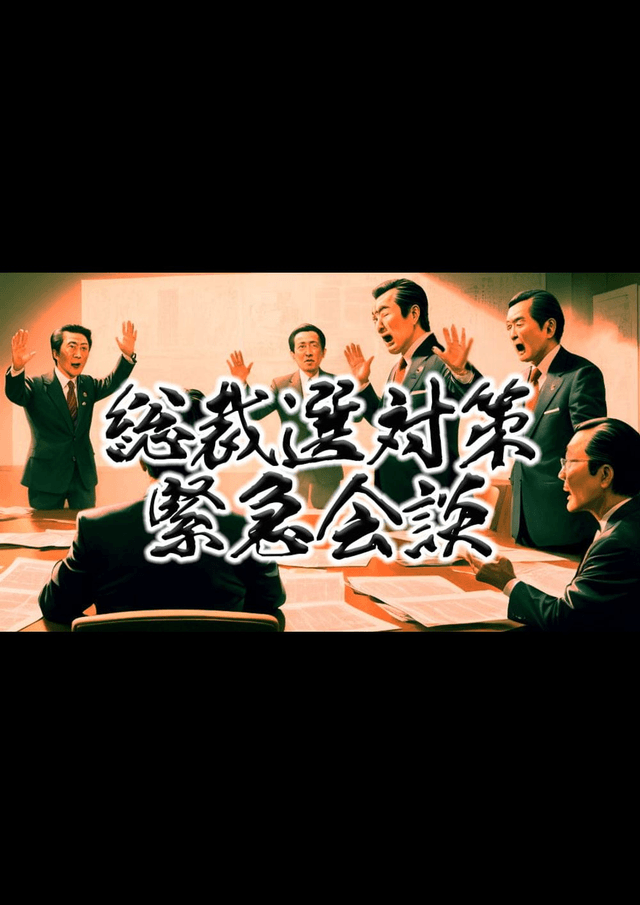 総裁選対策緊急会談