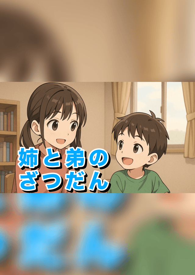 姉と弟のざつだん