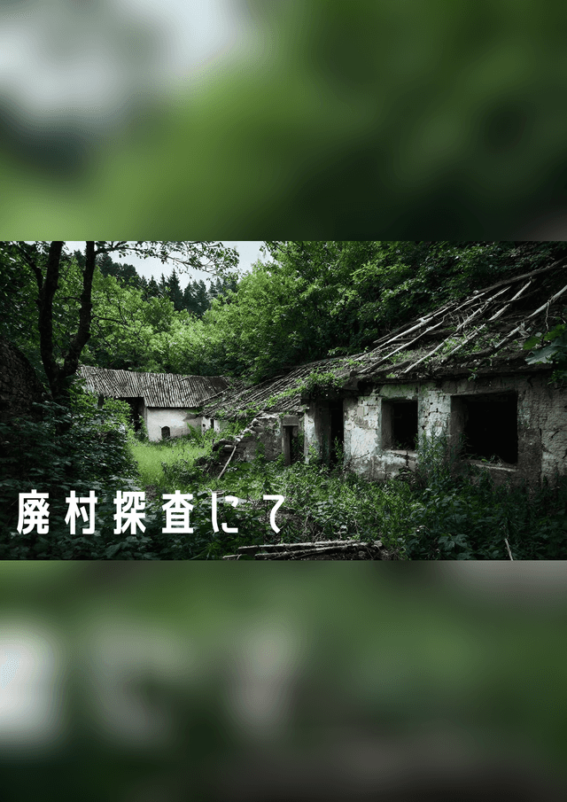 廃村探査にて