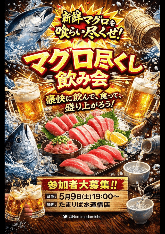 マグロ尽くし飲み会