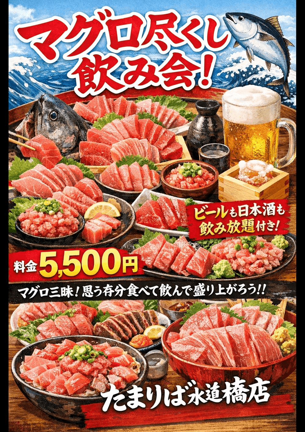 マグロ尽くし飲み会