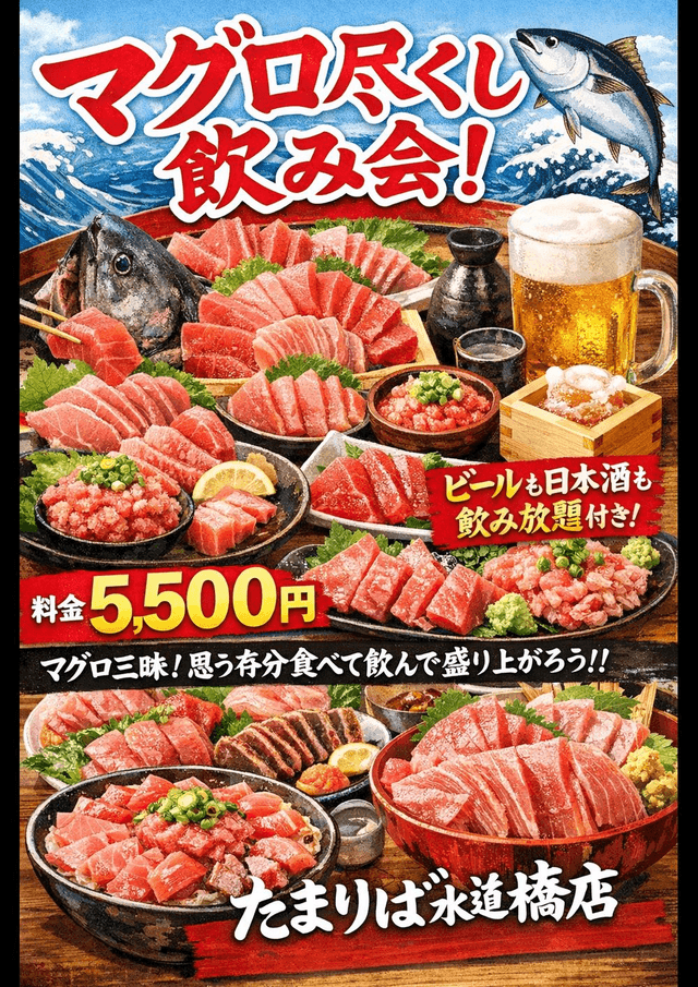 マグロ尽くし飲み会