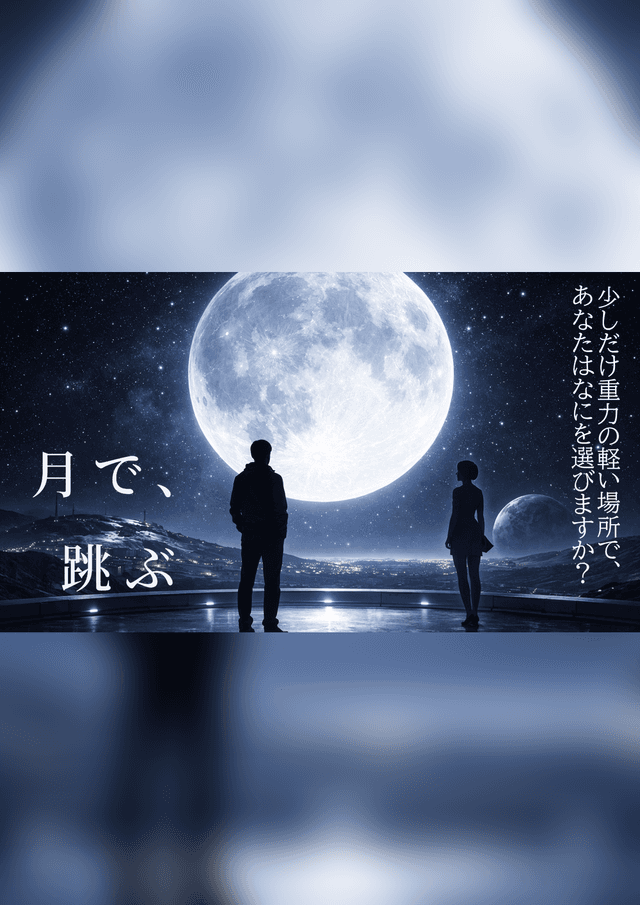 月で、跳ぶ