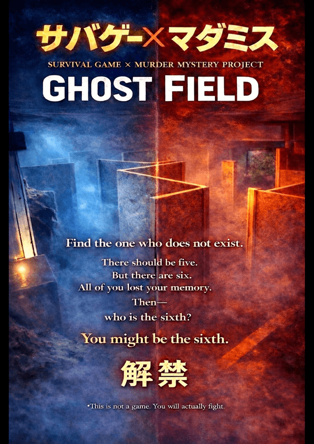 サバゲー✖️マダミス『GHOST FIELD ー存在しない6人目ー』 #サバミス