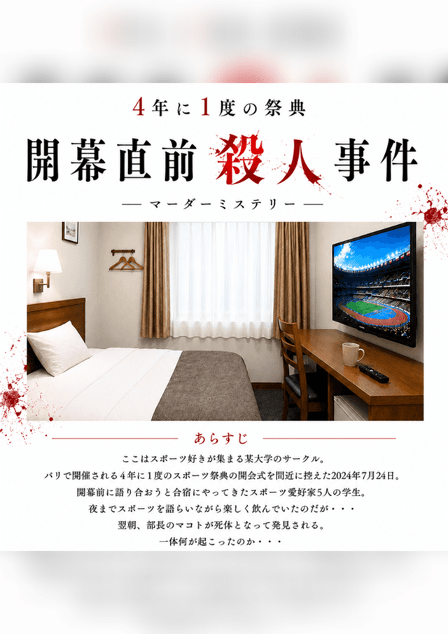 4年に1度の祭典　開幕直前殺人事件