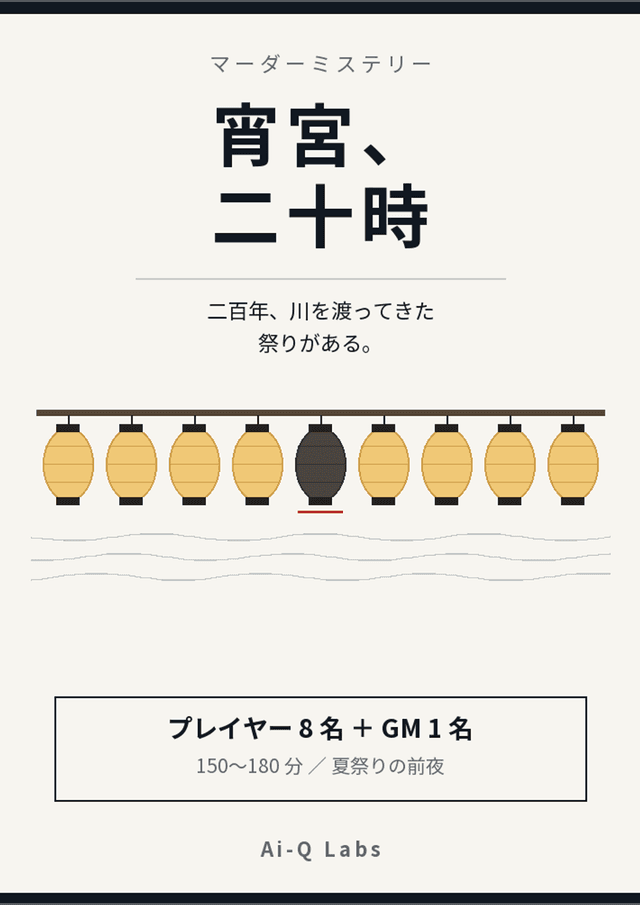 宵宮、二十時
