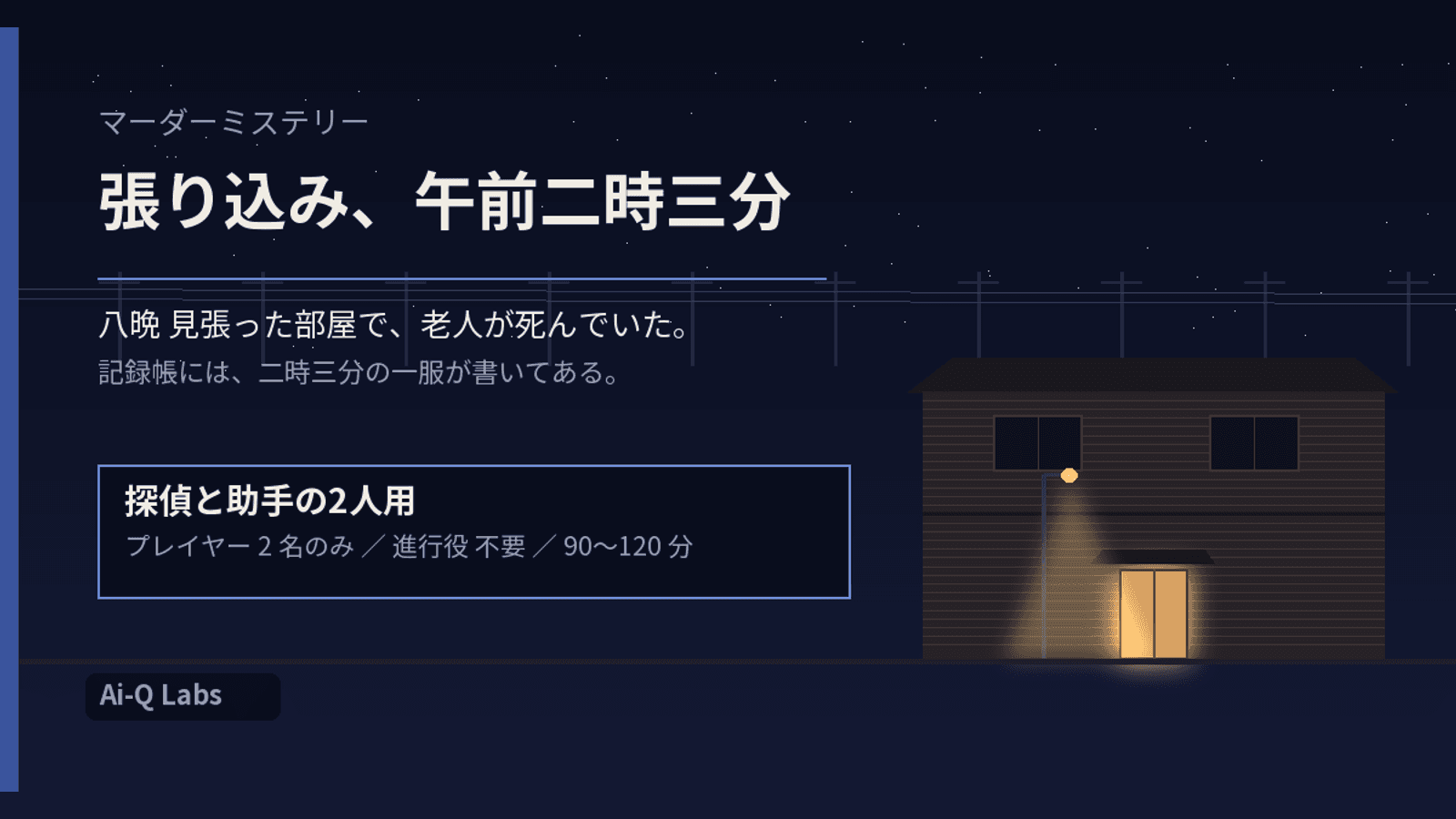 張り込み、午前二時三分
